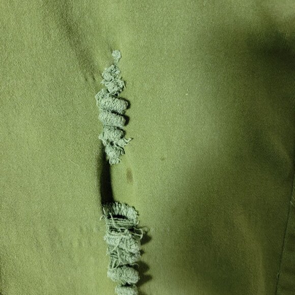 Qazel Vorrlon Mens Skinny Jeans Sz 32 Stretch Ripped Zippered knees Distressed - Picture 7 of 16